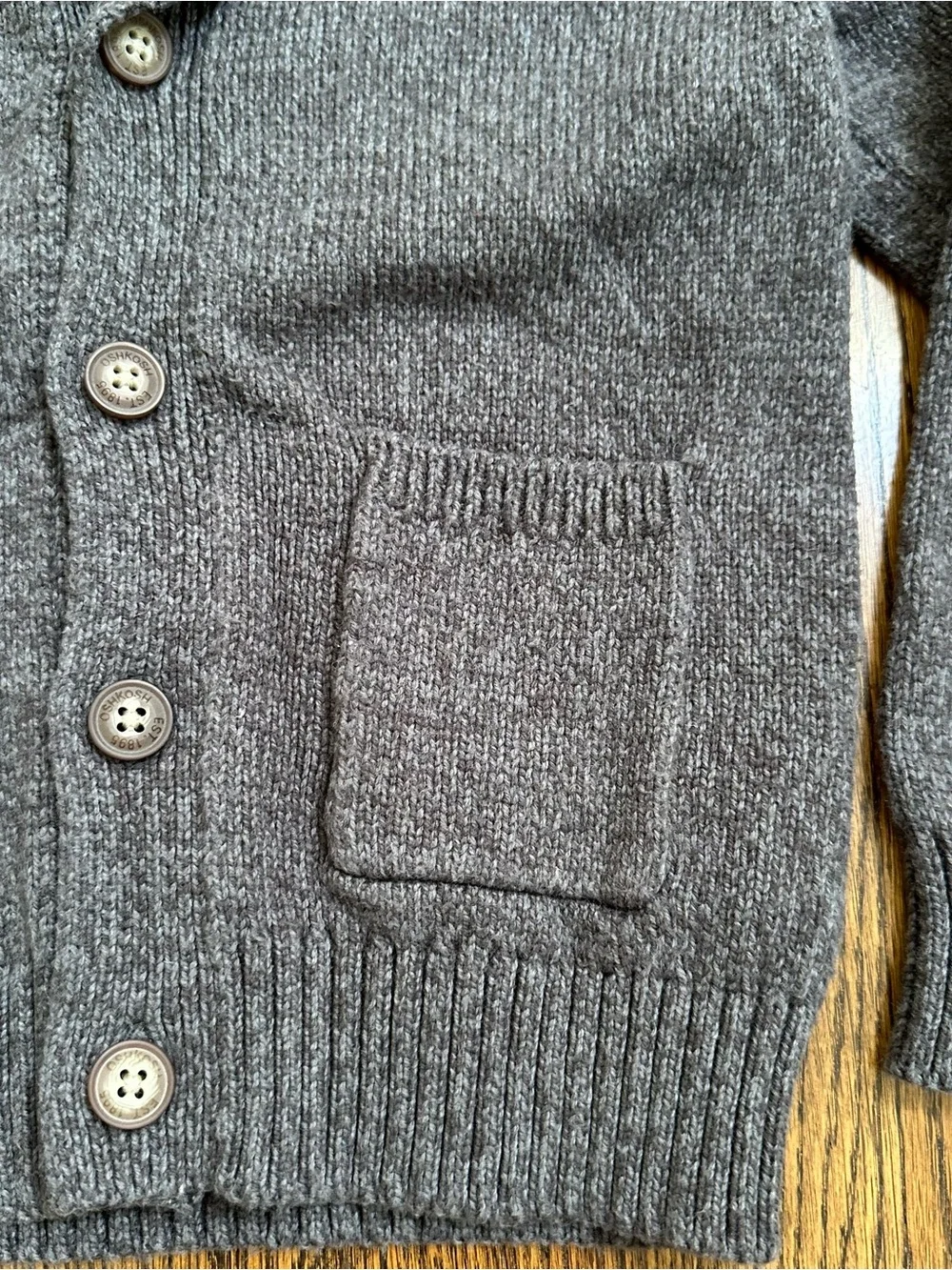 Oshkosh Shawl Collar Sweater